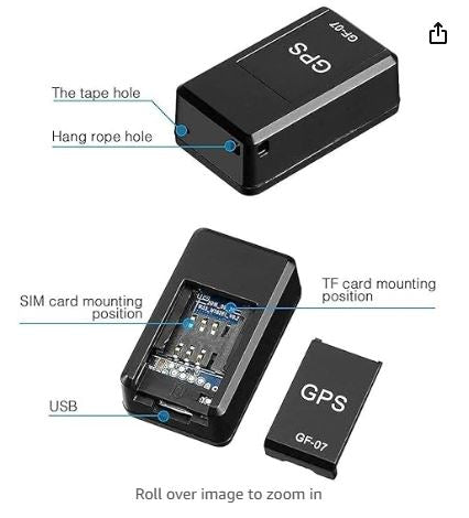 Portable GF-07 Magnetic GPS Tracker for Real-Time Tracking of Cars, Kids, Pets & Elders