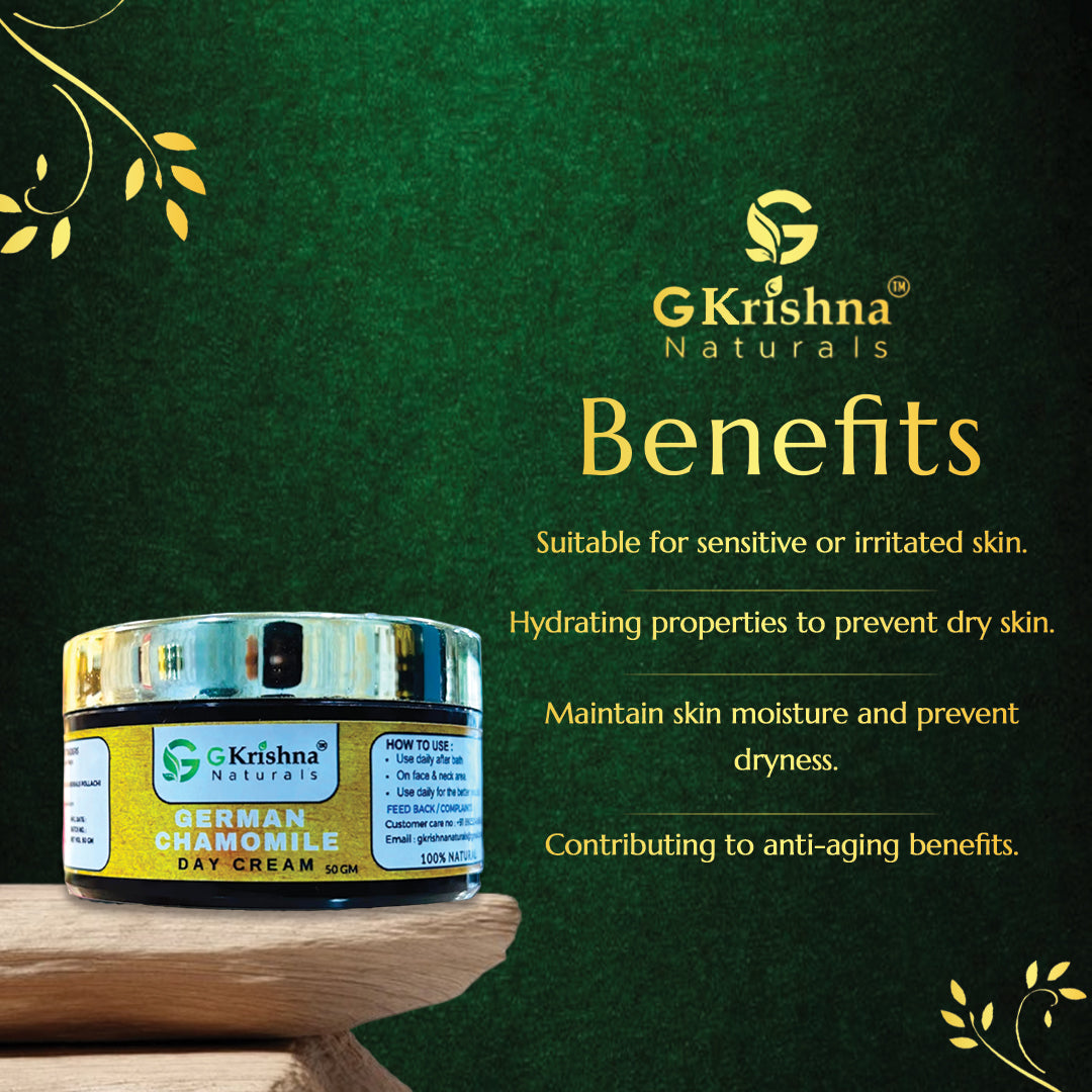 G Krishna Naturals German Chamomile Day Cream