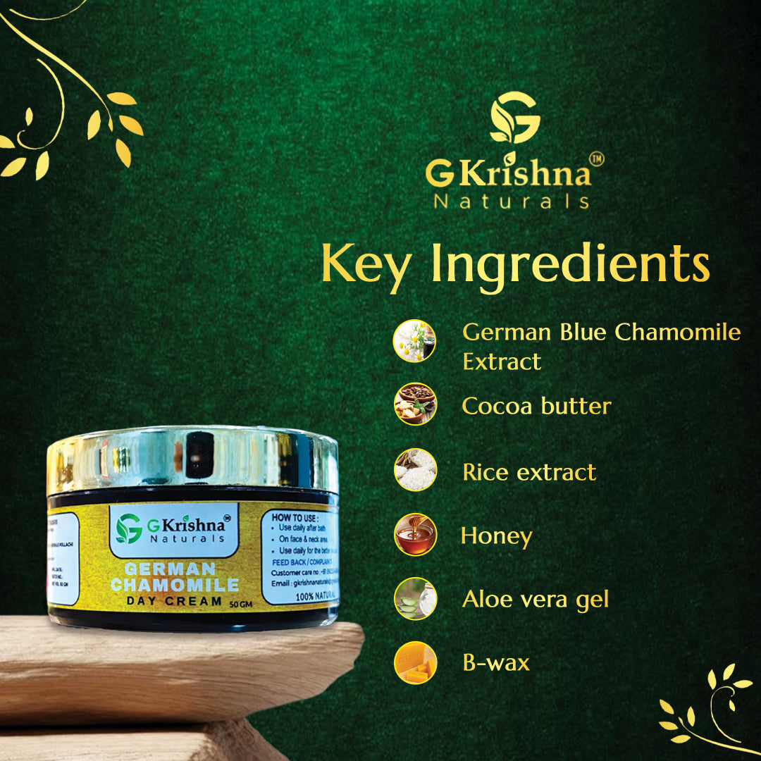 G Krishna Naturals German Chamomile Day Cream