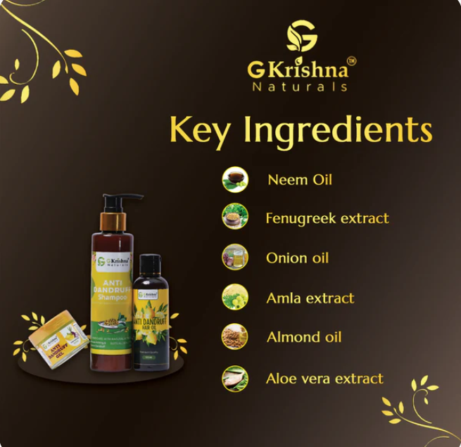 G Krishna Naturals - Advanced Anti-Dandruff Kit