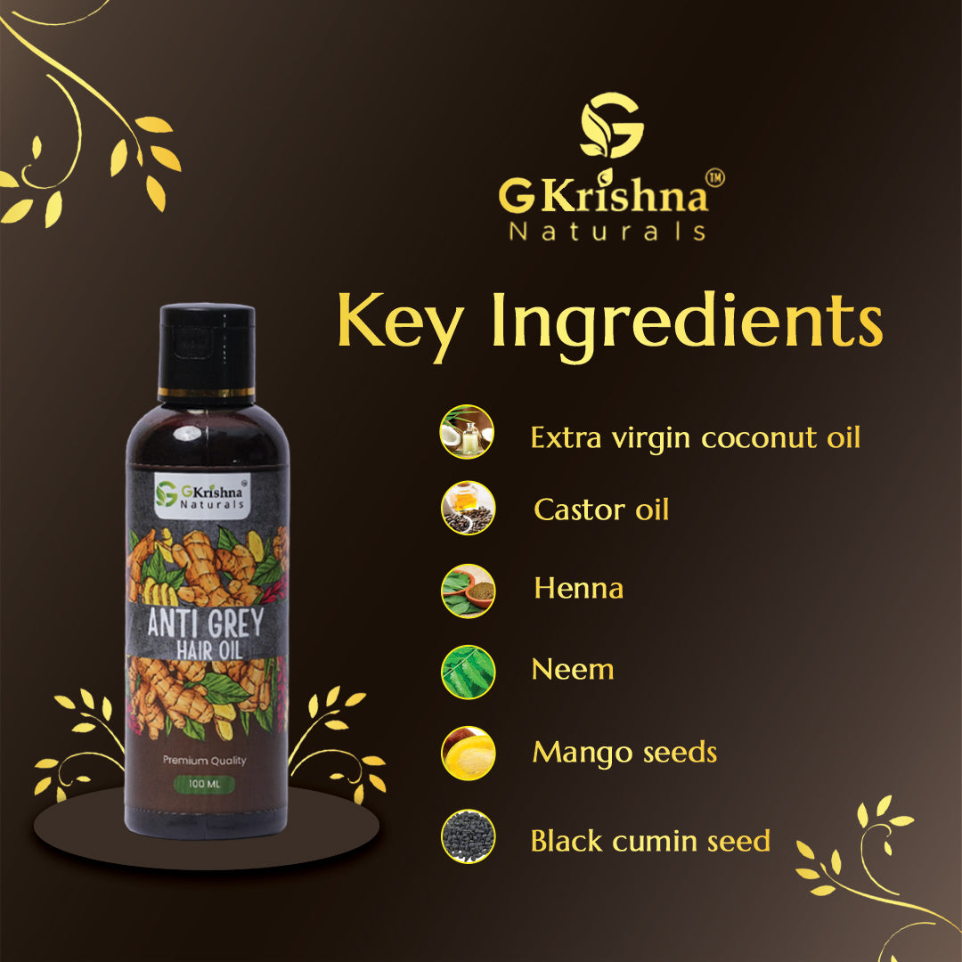 G Krishna Naturals Anti-Grey Hair Oil