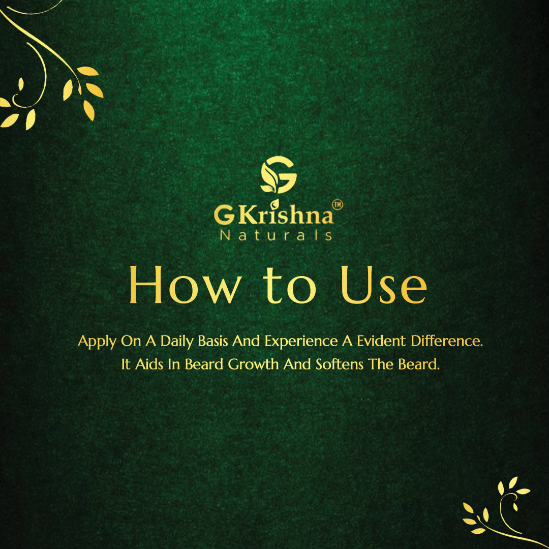 G Krishna Naturals Beard Growth Oil For Men