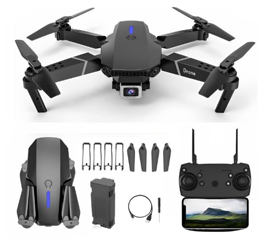 E88 Mini Drone with Dual 1080P HD Camera - FPV Drone with Camera for Kids and Adults