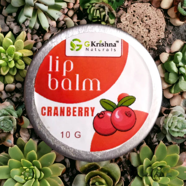 G Krishna Naturals Cranberry Lip Balm