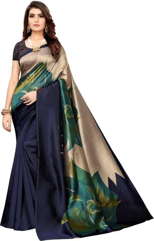 Pretty Printed Art Silk Sarees