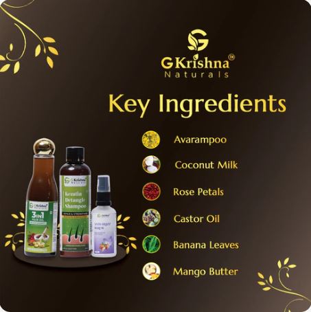 G Krishna Naturals Complete Anti Hair Fall Kit