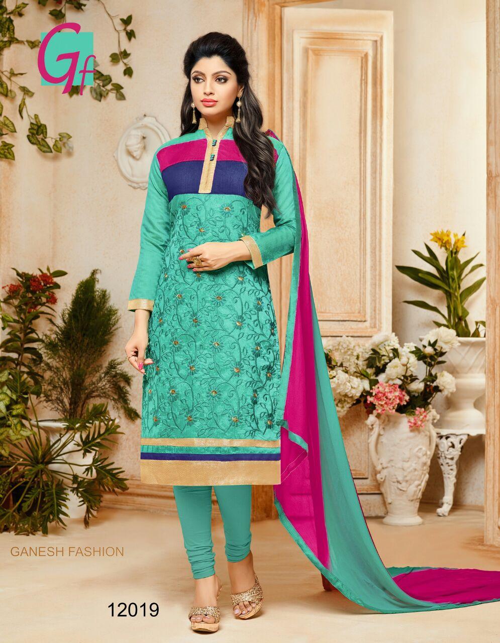 Chudidhar Embroidery Elegant Material for Celebrations - Dress to office in Trend!!!