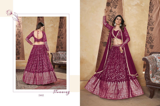 New Exclusive Foil Printed Full Stitched Lehenga Choli with Dupatta Collection