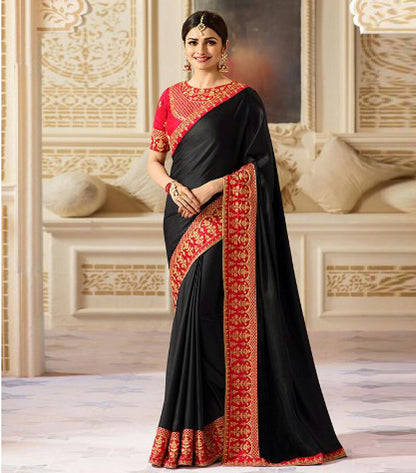 PREMIUM SANA SILK WITH BEAUTIFULL EMBROIDERY WORK ON PALLU.