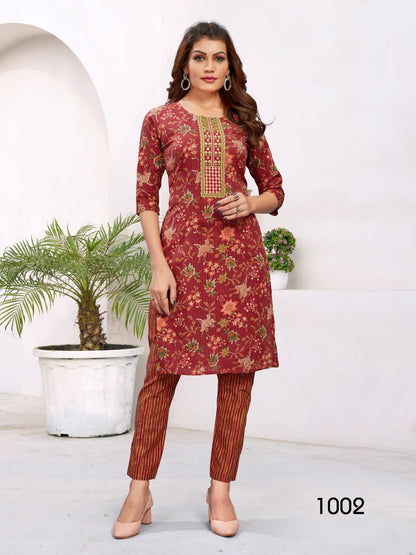 Pure Cotton Set for this summer season Kurtis pant