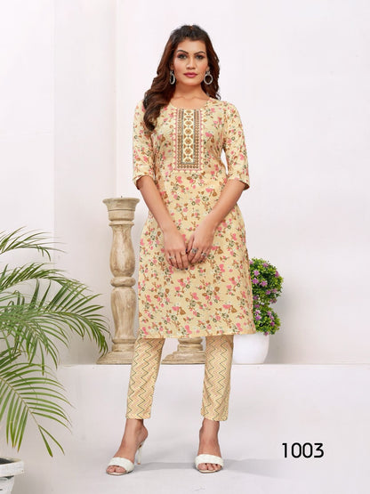 Pure Cotton Set for this summer season Kurtis pant