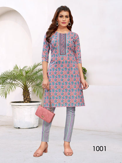 Pure Cotton Set for this summer season Kurtis pant