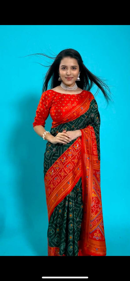 SAREES FABRIC.:Rewaa silk