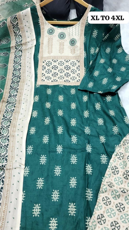 Kurti with pant and dupatta set