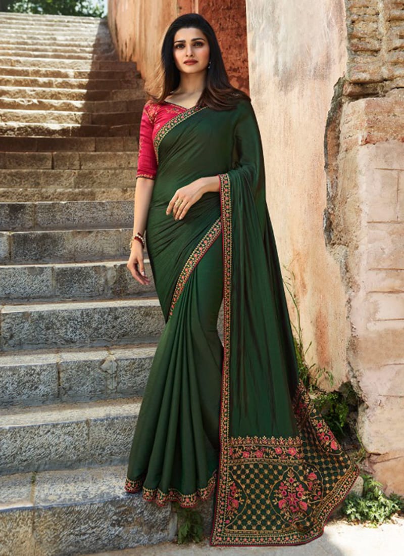 PREMIUM SANA SILK WITH BEAUTIFULL EMBROIDERY WORK ON PALLU.