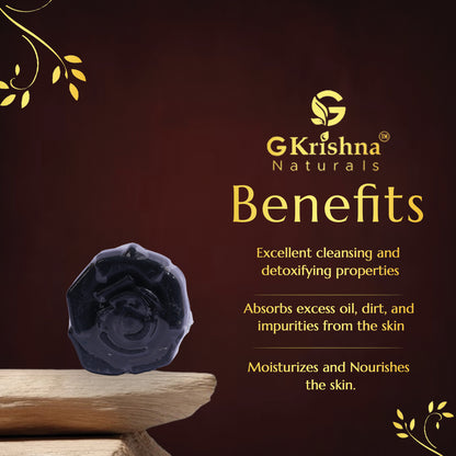 G Krishna Naturals Donkey Milk Charcoal Soap | Handmade