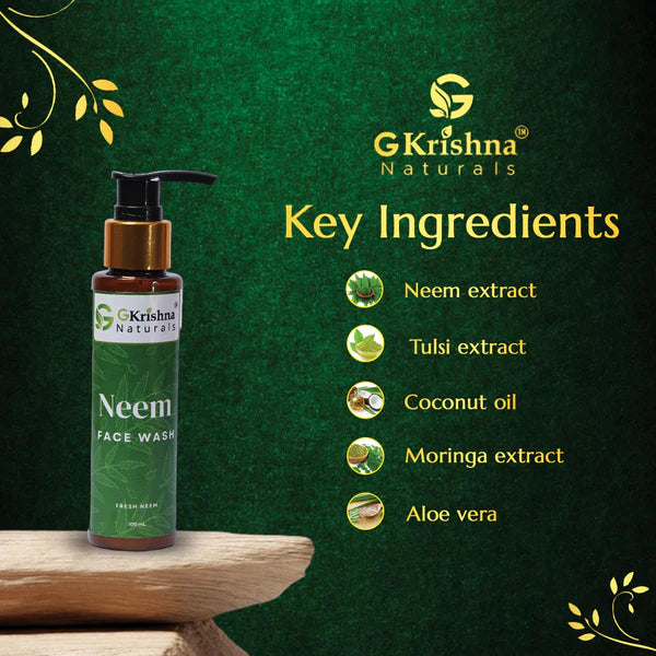 G Krishna Naturals Neem face Wash